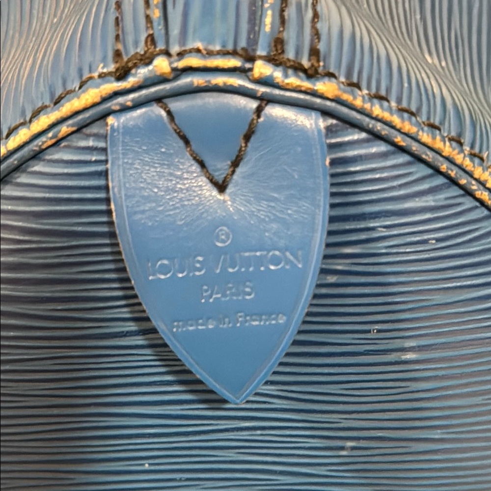 Louis Vuitton Blue Epi Leather Speedy - Picture 5 of 12